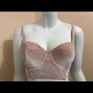 Victoria’s Secret velvet bra - pink